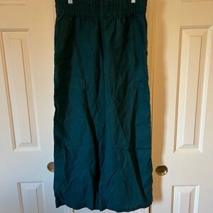 notPERFECTLINEN Dark Green Cropped Pants